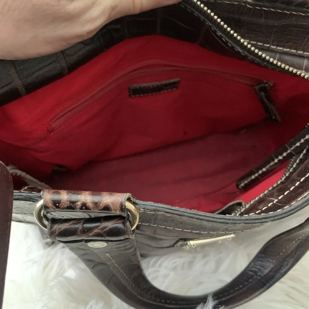 Dooney & Bourke Alligator‎ Crocodile Leather Satchel Nile Collection FOR REPAIR